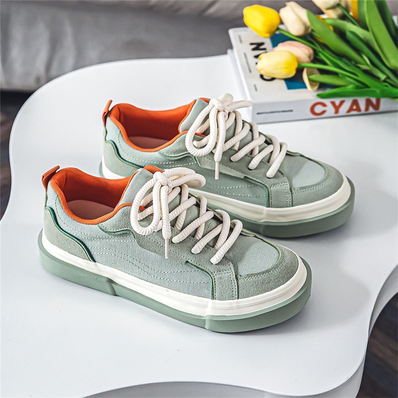 Low-top canvas shoes boys Korean version of the hundred with flat bottom vulcanized tide shoes male skateboarding shoes